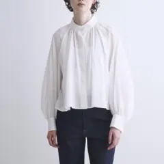 TRADITIONAL WEATHER WEAR スタンドカラー ブラウス 美品