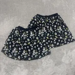 コムサイズム リバーシブル スカート 120 130 2枚セット