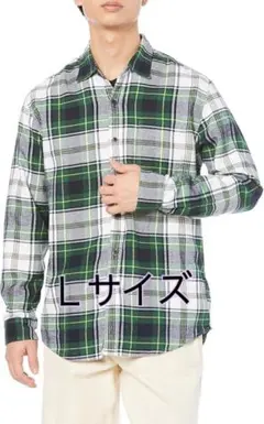 Amazon Essentials] フランネルシャツ 長袖 メンズ チェック柄