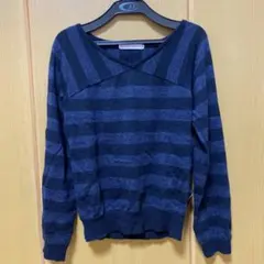 EARTH MUSIC& ECOLOGY ストライプニット