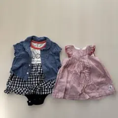 プチバトー&Ampersand 女の子80サイズセット