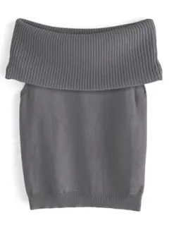 オフショルダーニットトップス