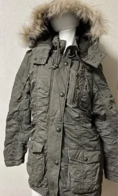 y2k シャーリング ダウンジャケット モッズコート archive ギャル