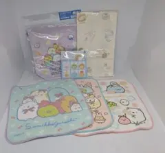 すみっコぐらし巾着ハンカチ3枚お名前アクリルチャームランチナフキン入園6点セット