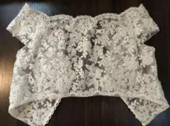 With a white 14号 ボレロ（アールイズドレス）