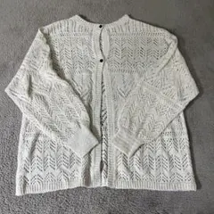 【美品】BLATE 薄手 ニット カーディガン アイボリー フリーサイズ 可愛い