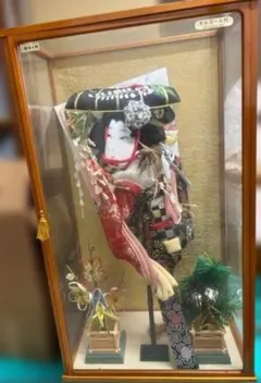 日本人形 鼓 舞踊人形 ガラスケース入り - メルカリ