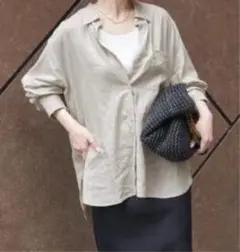 B.C STOCK/リネンシャツ/ベージュのサムネイル