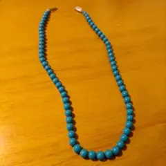ネックレス　青