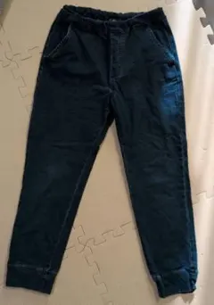 UNIQLO ダークブルーデニム風ジョガーパンツ150