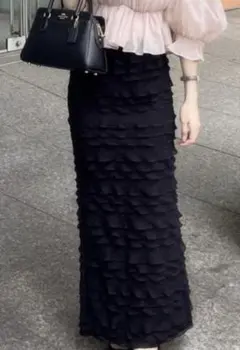 GRL フリルティアードタイトスカート