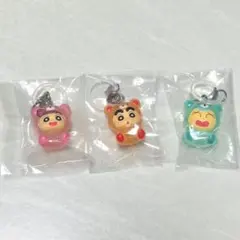 クレヨンしんちゃん めじるしアクセサリー みんなでくまパジャマ ガチャ