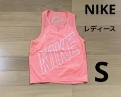 NIKE ネオンオレンジ タンクトップ ジムウェアS