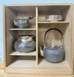 茶道具 秀峰堂 銀瓶 秀峰堂 銀瓶 湯沸かし 茶器・茶道具