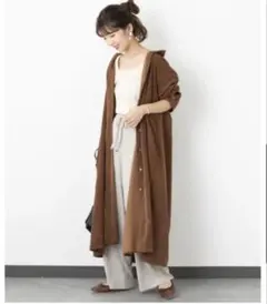 【美品】コーデュロイシャツワンピース／ゆるサイズ／ポケット付