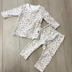 お買得‼︎モイモルン✴︎花柄フリル襟長袖トップスとパンツセット