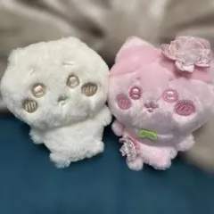 ぬいぐるみセット 白 ピンク　クレーンゲーム　非売品‼️ちいかわ　ハチワレ