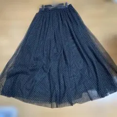 URBAN RESEARCH ドット柄 チュール フレアスカートのサムネイル