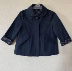 ★familiar★ガーリーリボン ネイビージャケット 90
