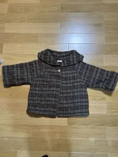 naturalistic チェック柄カーディガン 五分袖M