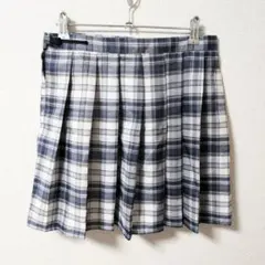 チェック柄 プリーツミニスカート Lサイズ