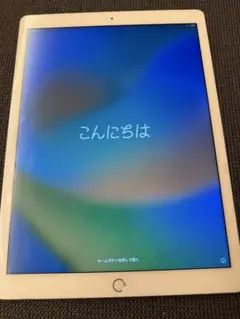 ホワイト iPad 本体に多少、傷や汚れあり