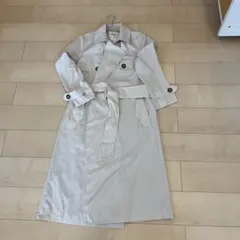 【新品】OZOCベージュ トレンチコート コットン混紡