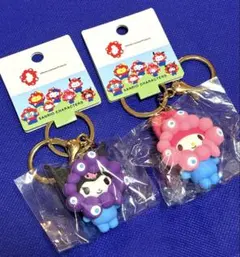 サンリオ ミャクミャク　立体マスコットキーホルダー　マイメロ、クロミ