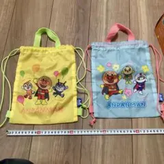 アンパンマン 巾着リュックサック 2色セット非売品