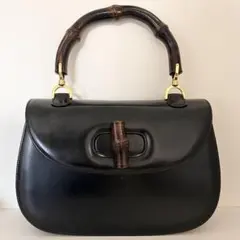 希少GUCCIバンブーターンロックハンドバッグ90'sヴィンテージオールドグッチ 希少GUCCIバンブーターンロックハンドバッグ90'sヴィンテージオールド
