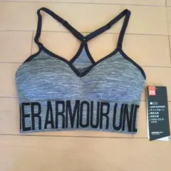 新品　Under Armour スポーツブラ SM グレー