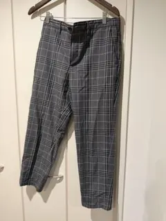 グレー系チェック スラックス