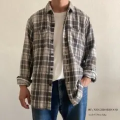 00’s NEIGHBORHOOD ネル ヘビネル チェックシャツ 別格カラー