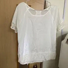 ショコラフィネローブ　ブラウス　レース　半袖　サイズフリー