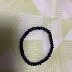 ブラック系ブルーサファイアブレスレット