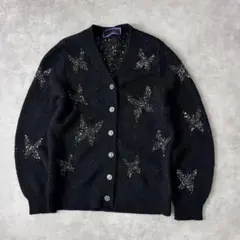 18939 USED 蝶々柄 セーター カーディガンのサムネイル