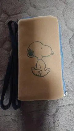 スヌーピー　スエード　スマホケース