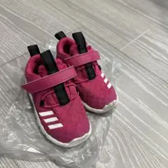 adidas キッズスニーカー ピンク ベルクロ