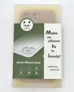 Panda Baby iPhone 14 Pro Max レザー風ケース カーキ