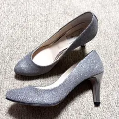 新品未使用フェリマージュ　シルバーハイヒールパンプス　22cm ステージ　演奏会