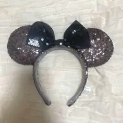 【美品】ディズニー　ミニー　スパンコール　カチューシャ