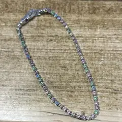 色ガラスブレスレット