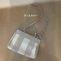 agnes b. 2way ショルダーバッグ チェック柄のサムネイル