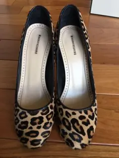 【ミハラヤスヒロ】ヒールパンプス レオパード 36 美品のサムネイル