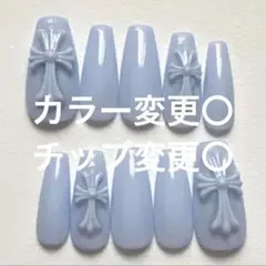 クロムネイル ネイルチップ スナ系 ギャルネイル ワンホン