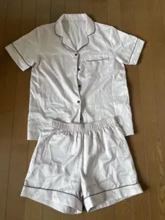 GU サテンパジャマ 半袖&ショートパンツ 10PINKのサムネイル