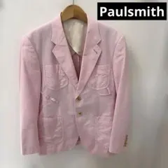 【ポールスミス】PaulsmithメンズＭサイズ　ピンク テーラードジャケットのサムネイル