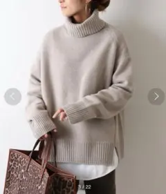 フレームワーク W/Caタートルロングプルオーバー