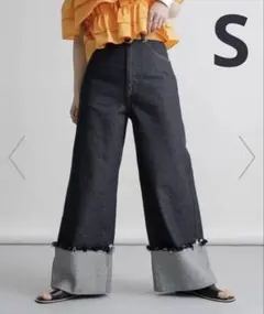 KBF ロールアップワイドデニム INDIGO 34