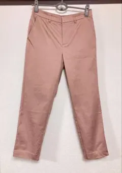 シューラルー レディース 冷感 チノパン ピンク　テーパード